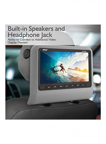 Car Headrest Mount Monitor Silver