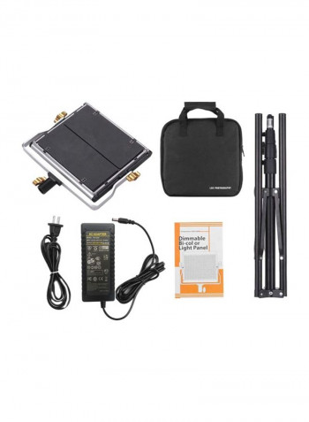 LED Photography Light With Barn Door Black/White
