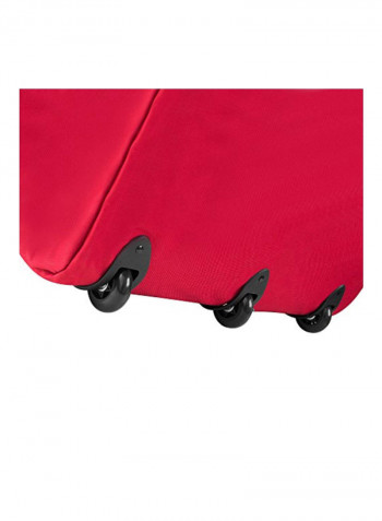 Rolling Duffel Bag Red/Black