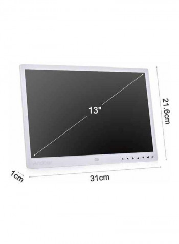 Digital Photo Frame White 33.3cm