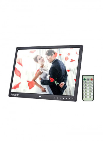 LED Digital Photo Frame Black 31x21.6x1centimeter