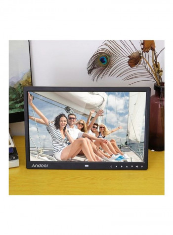 LED Digital Photo Frame Black 31x21.6x1centimeter