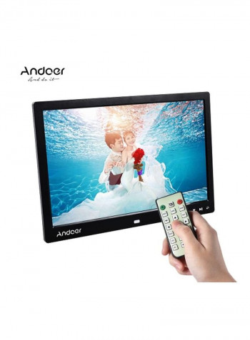 LED Digital Photo Frame Black 31x21.6x1centimeter