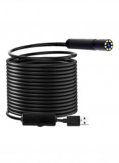 IP67 8mm Lens Hard Wire USB Endoscope Camera
