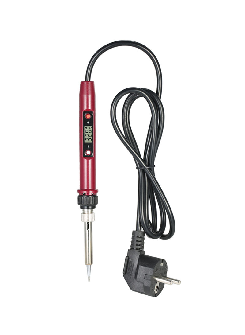LCD Digital Electric Soldering Iron Tool Red 26centimeter
