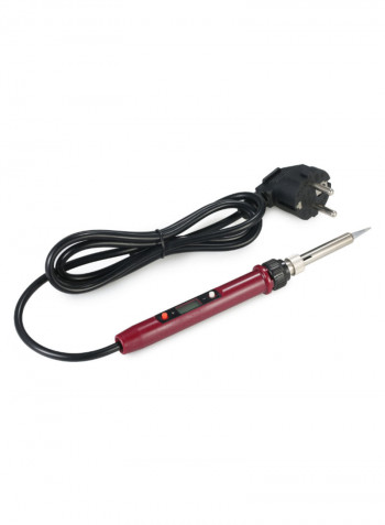 LCD Digital Electric Soldering Iron Tool Red 26centimeter