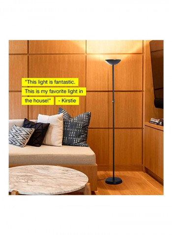 LED Floor Lamp Black 12.6 x 5.8 x 16.9inch