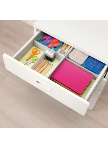 3-Drawer Chest White 60 x 64centimeter