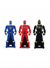 Pack Of 3 Dino Thunder Ranger Actin Figure Key Pack 38266
