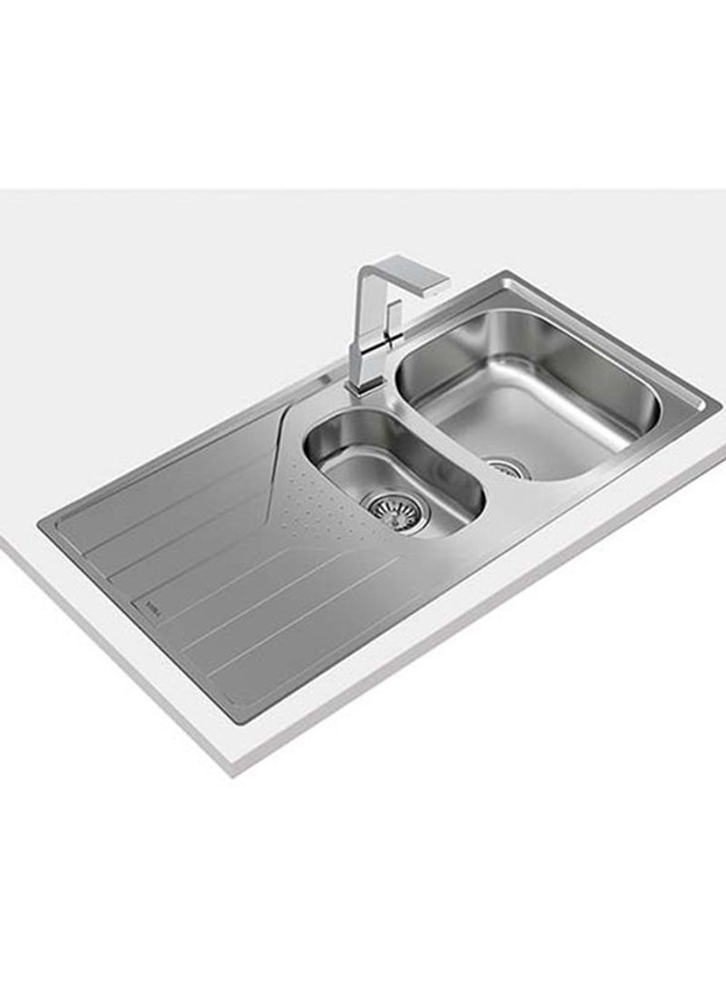 Universe 60 T-Xp 1½B 1D Inset Reversible Stainless Steel 1 Bowl 1 Drainer Sink Stainless Steel 1000x500x160mmmm