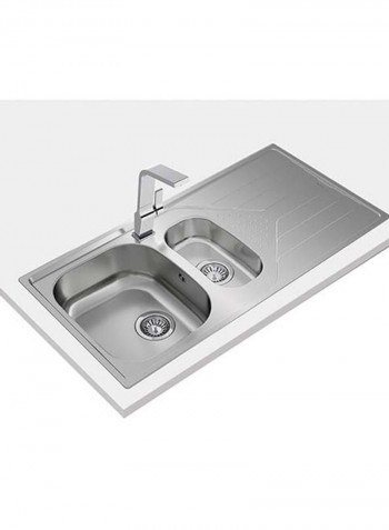 Universe 60 T-Xp 1½B 1D Inset Reversible Stainless Steel 1 Bowl 1 Drainer Sink Stainless Steel 1000x500x160mmmm