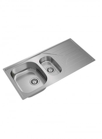 Universe 60 T-Xp 1½B 1D Inset Reversible Stainless Steel 1 Bowl 1 Drainer Sink Stainless Steel 1000x500x160mmmm