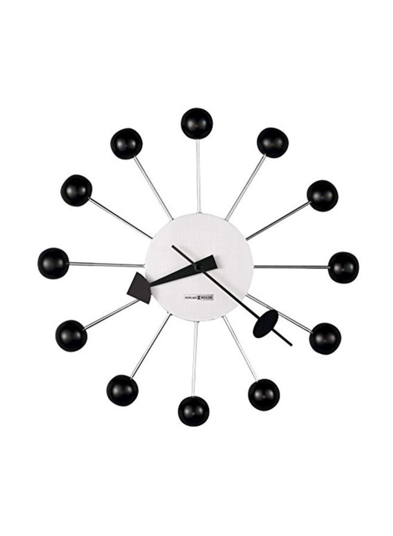 Ball Wall Clock White/Black 14inch