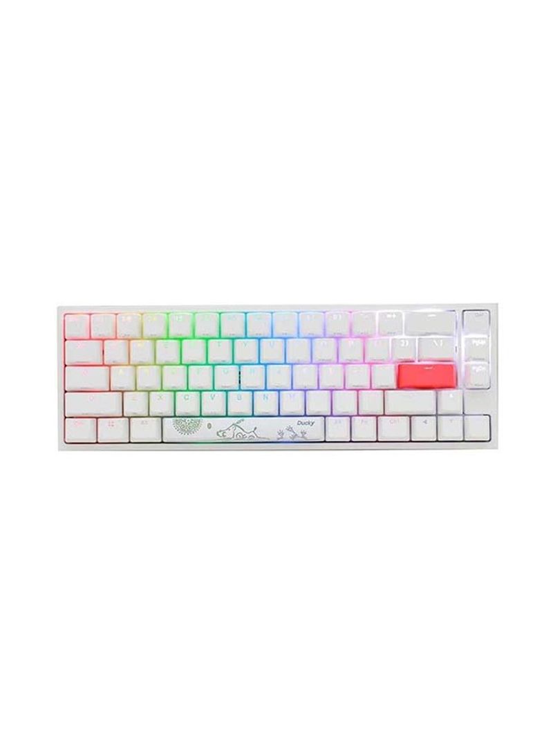 One 2 SF 65% Cherry Red RGB Switch Arabic Keyboard