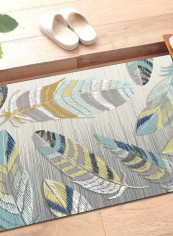 European Style Rug Colored Feather Pattern Bedroom Living Room Carpet multicolour 120*160(W*L)cmcm