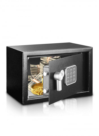 Digital Lock Safe Box Black 9.1x6.7x6.7inch