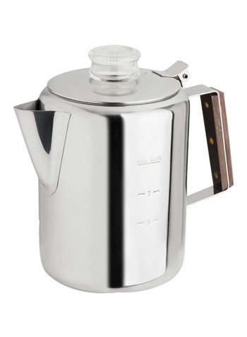 Stovetop Coffee Percolator Silver