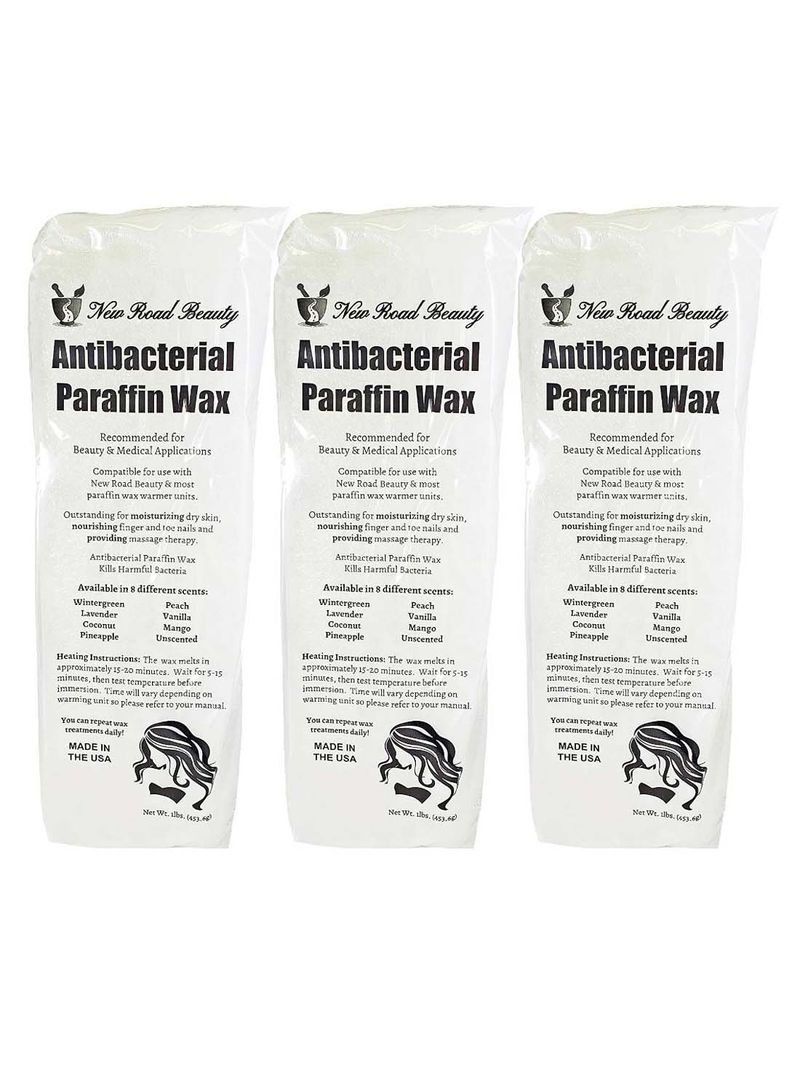 Pack Of 3 Antibacterial Paraffin Hair Removal Wax 3 x 453.6g