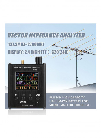 Meter Antenna Tester RF Vector Impedance Analyzer Black 15cm