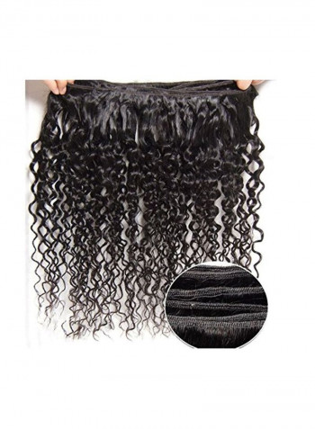 3-Piece Curly hair extensions Black