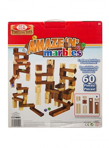 60-Piece Wood Construction Set