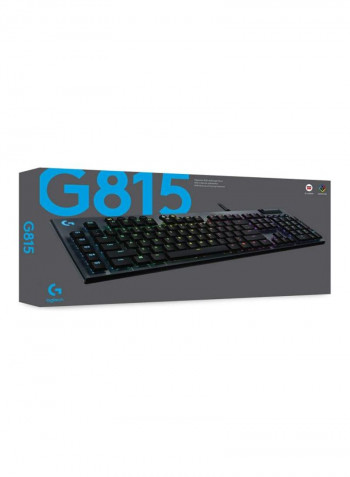 G815 Lightsync RGB Mechanical Gaming Keyboard 18.7x5.9x0.9inch Black