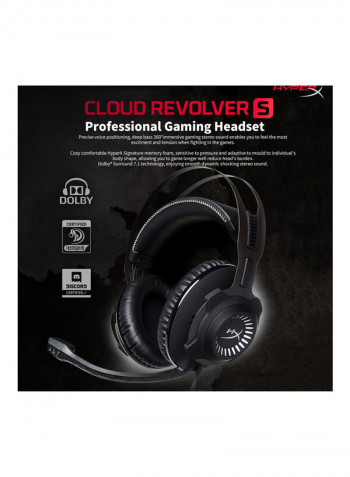 HyperX Cloud Revolver Gaming Headset Headphone for PS4 for Xbox One for Nintendo Switch PC (HX-HSCRS-GM/AS) Multicolour