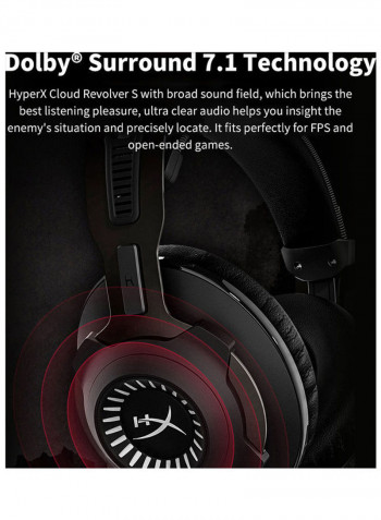 HyperX Cloud Revolver Gaming Headset Headphone for PS4 for Xbox One for Nintendo Switch PC (HX-HSCRS-GM/AS) Multicolour