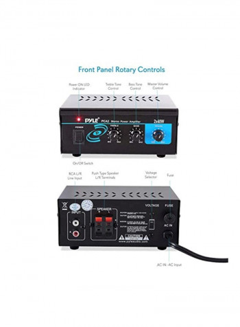 Audio Power Amplifier System PCA2 Black