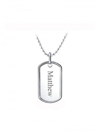 925 Sterling Silver Beaded Chain Necklace