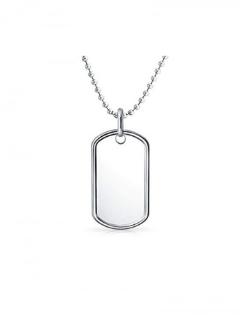 925 Sterling Silver Beaded Chain Necklace