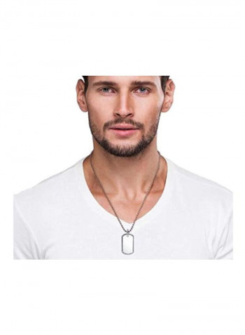 925 Sterling Silver Beaded Chain Necklace