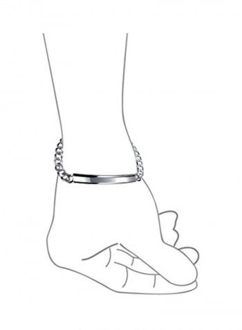 925 Sterling Silver Cuban Curb Link ID Engravable Bracelet