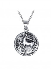 925 Sterling Silver Zodiac Sign Pendant Necklace