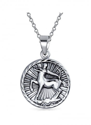 925 Sterling Silver Zodiac Sign Pendant Necklace