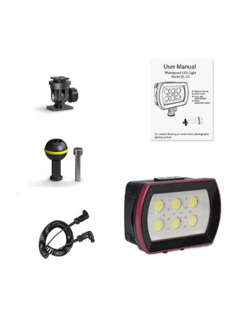 Waterproof LED Diving Light Underwater Photography Black