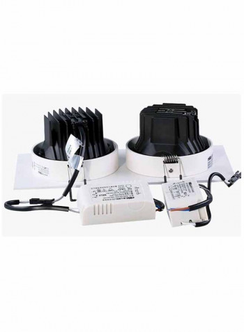 Double Head LED Lighting Grille Spotlight White 20x10centimeter
