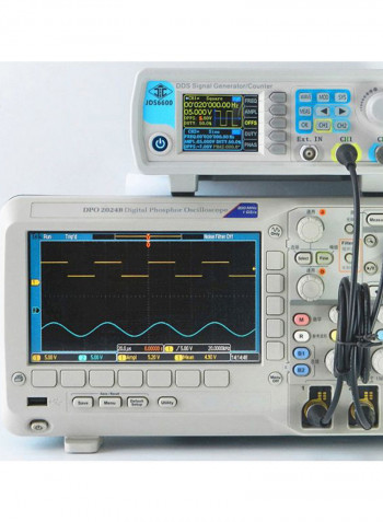 Dual Channel DDS Signal Generator White 19.5x17.5x7centimeter