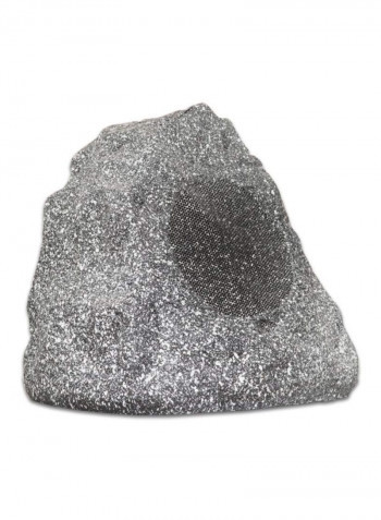 2-Piece Granite Rock Shaped Speaker Set 2R4G Grey