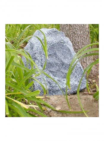 2-Piece Granite Rock Shaped Speaker Set 2R4G Grey