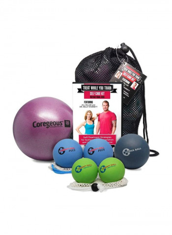 6-Piece Self Massage Therapy Ball Set With DVD