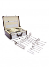 128Piece Satin Cutlery Set Multicolour Standard Standard