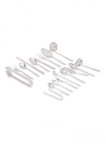 128Piece Satin Cutlery Set Multicolour Standard Standard