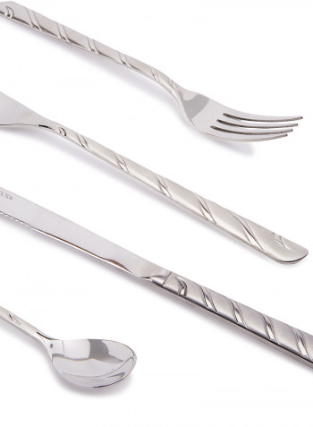 128Piece Satin Cutlery Set Multicolour Standard Standard