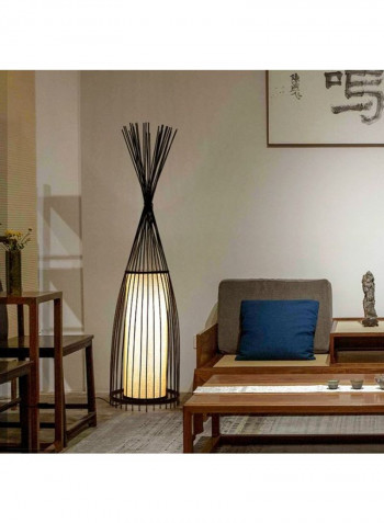 Creative Chinese Bamboo Floor Lamp, Black/White