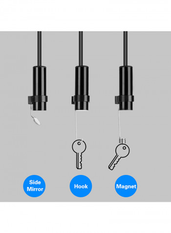 F230 5.0Mp Automatic Focusing Wifi Endoscope Industrial Home Retractable Endoscopes With 4 Adjustable Brightness LEDs 14mm Camera Diameter 13.5 x 13.0 x 5.5cm black
