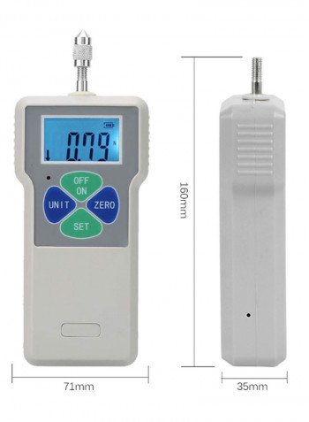 Digital Force Meter Push Pull Tester Gauge Grey/Silver