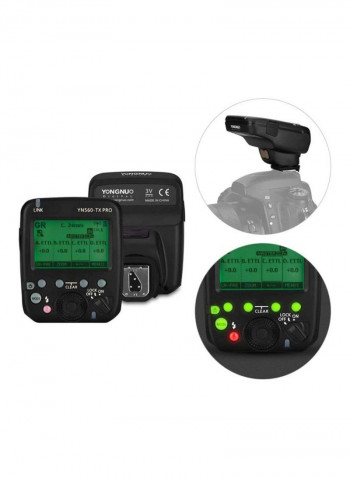 On-Camera Flash Transmitter Black