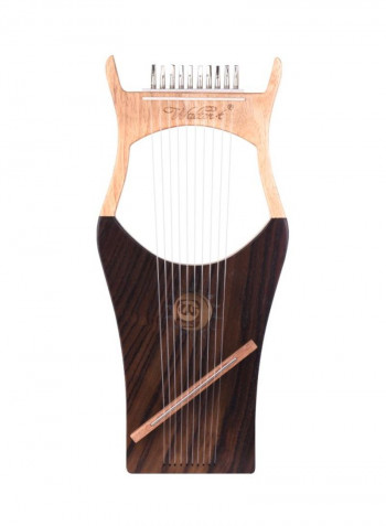 Wooden Lyre Harp Strings With Carry Bag