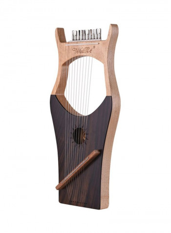 Wooden Lyre Harp Strings With Carry Bag